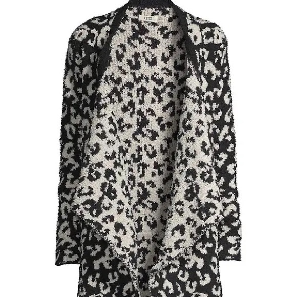 UGG Leopard Phoebe Wrap Cardigan NEW - Picture 3 of 8